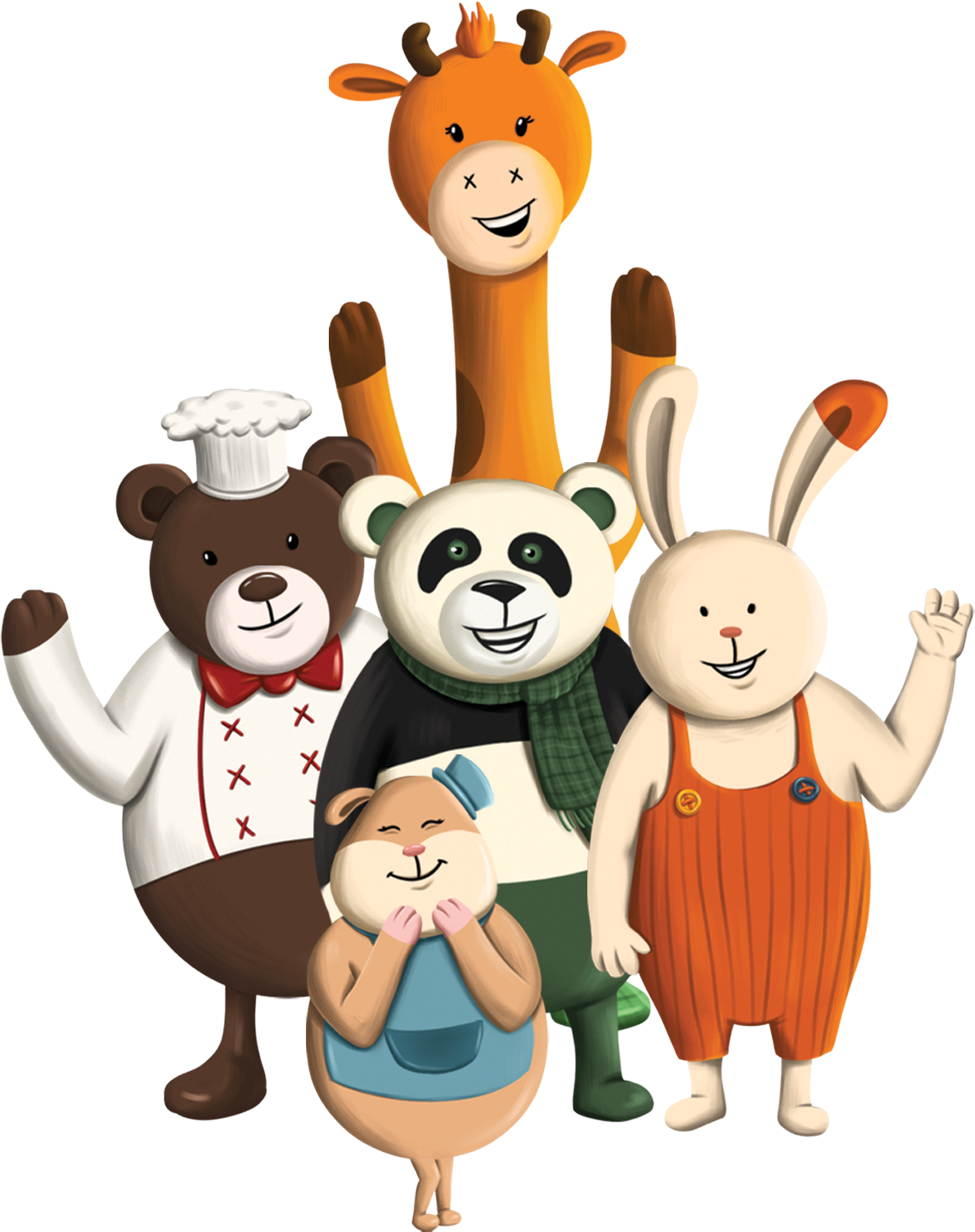 Fast Friends: Paff, Pody, Rourou, Tufy, Michu